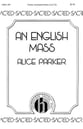 An English Mass SATB choral sheet music cover